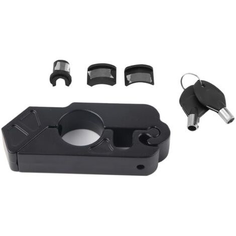 QORVA-Verrouillage universel du levier de frein pour guidon de moto en alliage d'aluminium CNC, sécurité du véhicule (noir)
