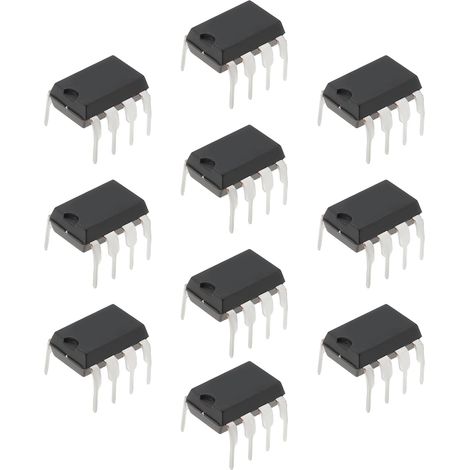 Lot of 10 TL072CP TL072 DIP-8 low-noise dual operational amplifiers, dual-input low-noise JFET, OP-AMP IC chips for DIY circuit components (1/5)