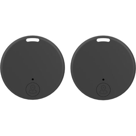 Lot de 2 traceurs GPS pour voiture, traceur portable GP-S pour animaux de compagnie, sans abonnement, prévention des pertes d'animaux, noir (1/5)