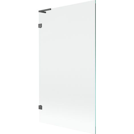 Mexen Lunar L Duschwand 1-flügelig 100 x 150 cm, transparent, gebürstet gun gray - 897L-100-000-66-00 (1/5)