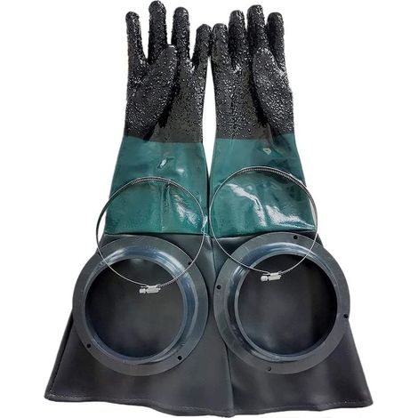Gants de sablage SandBlaster Parts 60 cm ou anneaux pour armoire Sandblast H607 (1/5)