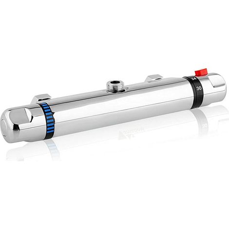 Mitigeur Thermostatique Douche , Robinet Thermostatique de Douche Bouton de sécurité 38℃pour un contrôle précis de la température (1/5)