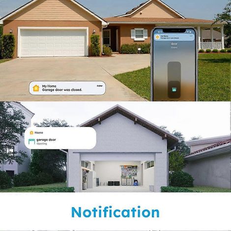 Compatible avec HomeKit, interrupteur de porte de garage Wi-Fi, contrôleur de porte de portail intelligent, télécommande Smart Life, compatible avec Siri et CarPlay, prise UE (1/5)