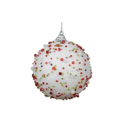 BOLA NIEVE 8CM VIRUTAS DE COLORES
