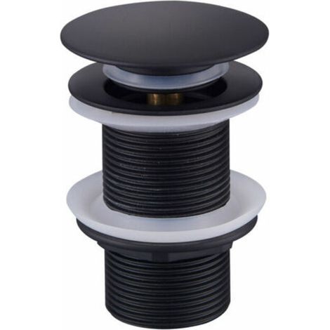 Promotion Bonde de Vidage Pop Up, Bonde Pop Up Sans Trop Plein, Universel Bonde de Lavabo Pop Up, Bonde Lavabo, Bonde de Vidange Lavabo, Bonde Découlement Noir pour Lavabo et Lavabo (1/5)