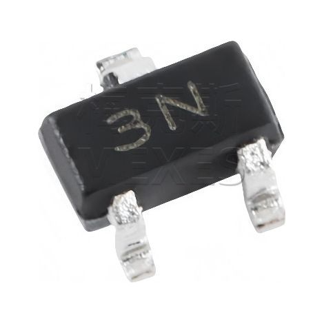 Changdian/Changjing MMBT3906T, 3N screen printed, SOT-523 package, surface mount transistor chip, electronic component, 5 units shipped.