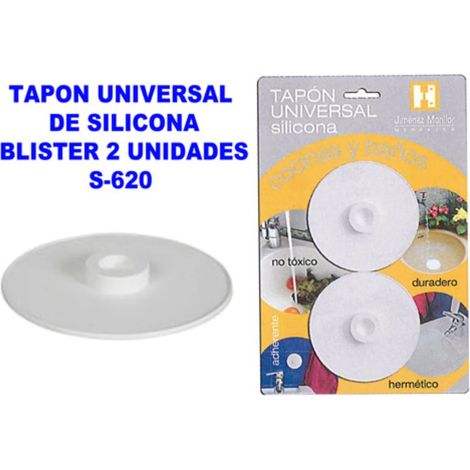TAPON UNIVERSAL DE SILICONA 2 UNIDADES BLISTER 620