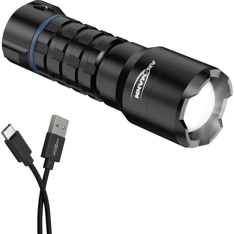 ANSMANN Survival lampe de poche 450 lumens rechargeable, camping randonnée (1/5)