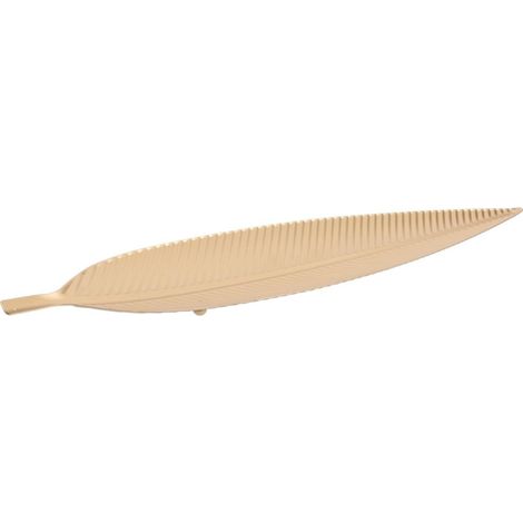 Vide-Poche Design en Métal "Feuille" 55cm Or