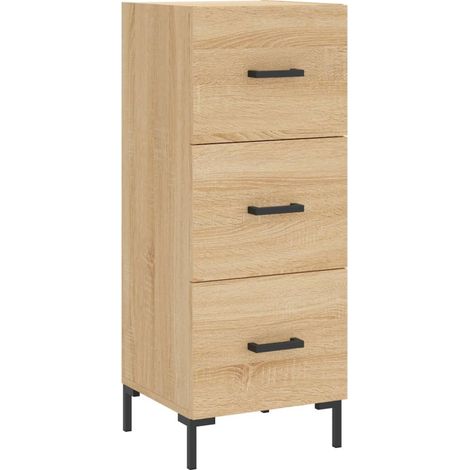 Aparador cómoda mueble de almacenaje organizador para cocina salón salón Sonoma 345 x 34 x 90 cm madera de ingeniería color marrón 020031523