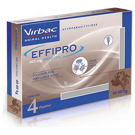 EFFIPRO Spot On 24 Pipetas Antiparasitaria de 402 mg para Perros Muy Grandes