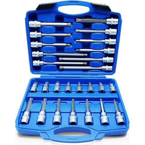 26 Socket Wrench, Multi-point XZN Bit, S2 Vanadium Steel, M5-M16, For Automotive Mechanics (1/5)