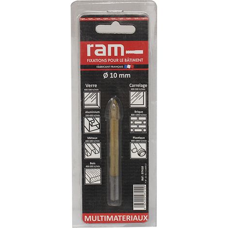 Foret pour carrelage et verre 10 x 90 mm - RAM