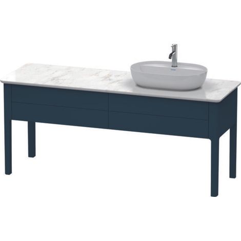 Mueble bajo lavabo LUV 743x1388x570m con iluminación Azul medianoche semibrillante (1/2)