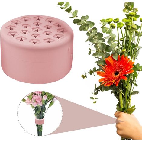 Porte-bouquet rotatif - Support à fleurs - Porte-fleurs rotatif - Supports à tiges - Fleurs Ikebana - Fleurs - Arrangement floral - Ikebana - Réutilisable - Rose (1/5)