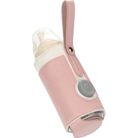 Chauffe-Biberon - USB Portable - Pour Biberons En Verre Ou Acier Inoxydable - Température Réglable Jusqu'à 42 °C - Maintien Au Chaud 24 H - 1 Pièce (1/5)