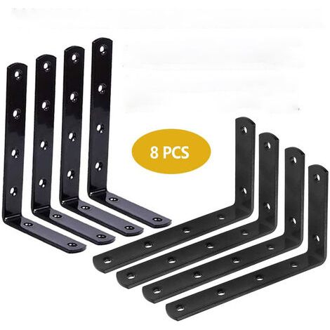 Verstärkte Regalträger, 8er-Set, Wandmontage 125 x 75 mm, fester 90°-Winkel - AquaForge
