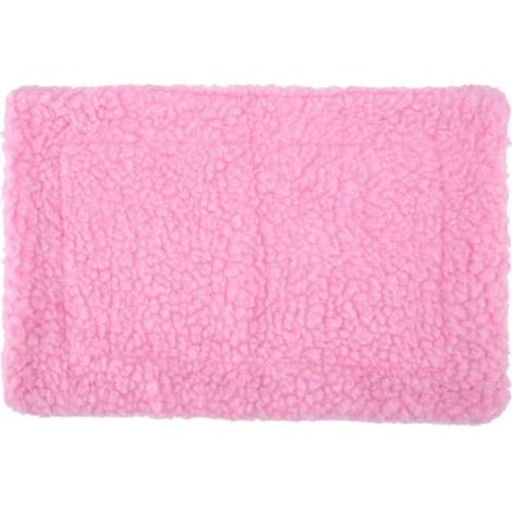 Tapis de couchage en peluche rose hérisson pour cochon d'Inde - Coussin rectangulaire confortable pour maison et nid de hamster - Accessoires pour animaux (1/5)