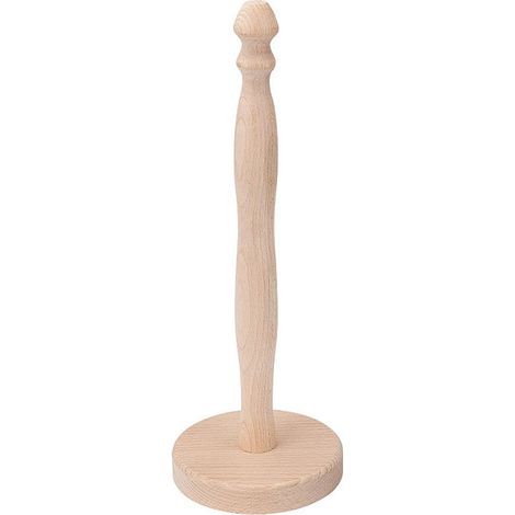 Porta rotolo di carta assorbente, 30 cm, in legno naturale (1/5)
