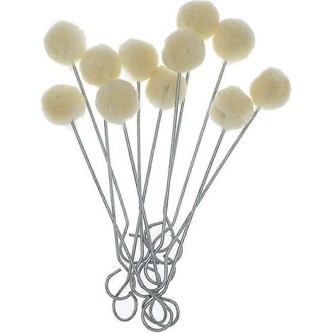 100 pièces Brosse à applicateur en laine pour teinture du cuir, outil de maroquinerie ( ) (1/5)