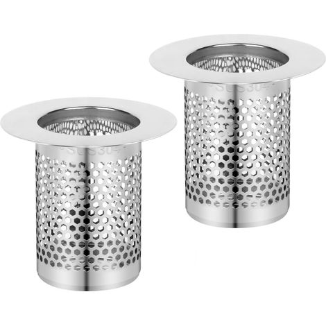 Filtre Cheveux - Filtre Évier Inox 304 - Tamis Douche Balcon Cuisine - Diamètre 5,5 cm - Pour Eviter Les Bouchons - 1 Pièce