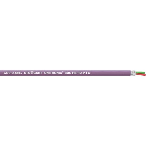 Lapp 10 Meter 2170322 Unitronic BUS PB FD FC Busleitung 1x2x0,64 mm² geschirmt 19-drähtig I hochflexible Schleppkettenleitung I Flammwidrig I Datenkabel Ölbeständig I Bus Kabel für Schleppkette