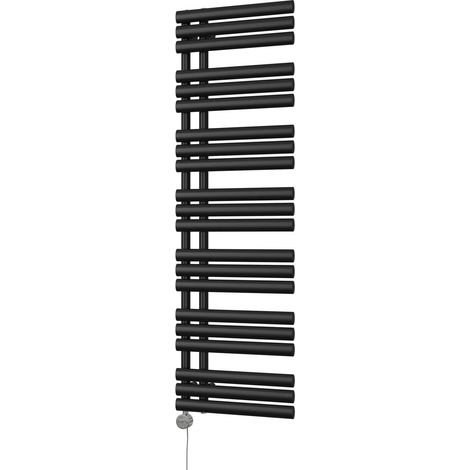 Percival - Black Electric Towel Rail H1592mm x W500mm 800w Thermostatic (1/3)