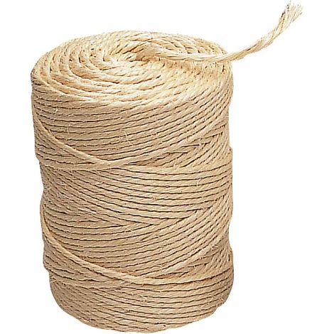 Sisal rope 3 strands liderpapel roll 1/2 kg