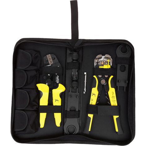 Multifonctionnel Pince à Sertir, Professional MC4 Panneau Solaire Outils de Sertissage 2.5-6mm² Kit 14-10AWG Fil Crimper solaire Fil Connecteur Cut avec Dénuder Pince à Sertir