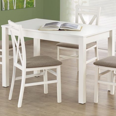 Table blanche 120 cm Baltique (1/4)