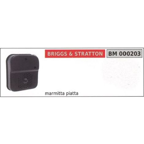 Silenciador plano B&S cortacésped cortacésped 000203
