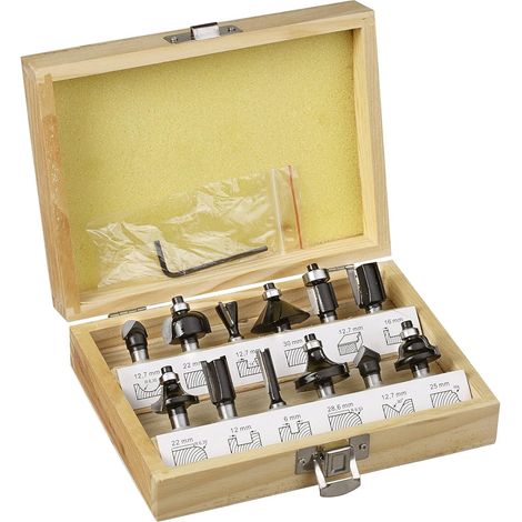 Satz von 12 Ø 8 mm Fräsern mit Hartmetalleinsätzen, präzisem Spannschaft und optimierter Schnittgeometrie für präzises Fräsen. (1/5)