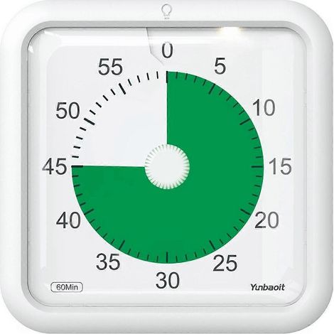 Apprentissage pour enfants, compte à rebours visuel, gestionnaire de temps, alarme Pomodoro, compte à rebours en classe pour enfants et enseignants (1/4)