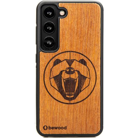 Bewood Holzhülle für Samsung Galaxy S23 MERBAU BEAR (1/4)