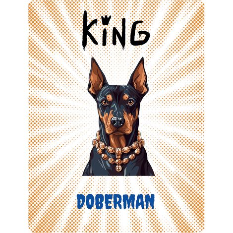 PIATTO KING DOBERMAN - 20x28 cm