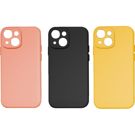 Coque De Téléphone En Gel De Silicone Antidérapant - Pour iPhone 14 Pro - Protection Écran Et Appareil Photo - Bord Surélevé - Lot De 3 Pièces (1/5)