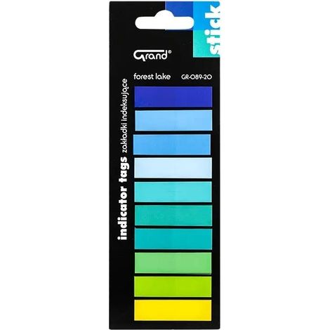 Pestañas de índice simples 10 colores grand
