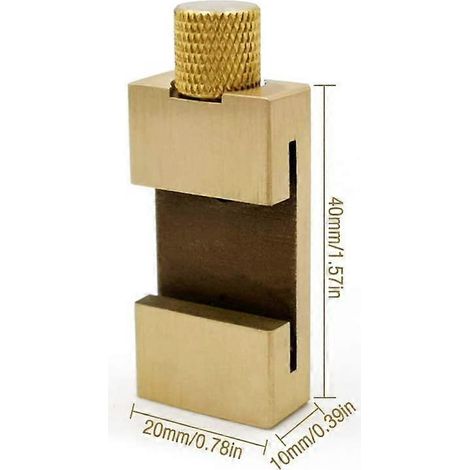 Règle de positionnement en acier inoxydable, outil de traçage, bloc de règle en laiton et acier, butée de règle, règle de marquage 30 cm, outil de traçage (1/5)