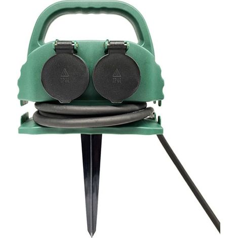 Rallonge électrique IP44 - Prise 4 broches pour jardin - 5 m - Enrouleur électrique 16 A (1/5)