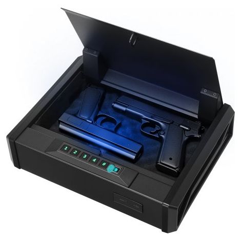 Coffre-Fort pour 2 Pistolets et 2 Chargeurs Coffre pour Armes (1/5)
