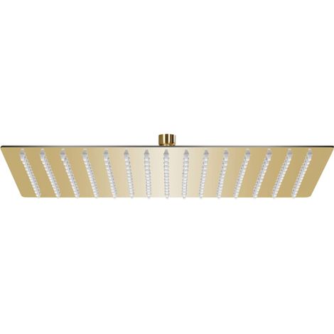 Rain Shower Head Stainless Steel 40x30 cm Rectangular Gold vidaXL
