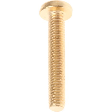 Vis à métaux RS PRO M5 à tête Cylindrique fendue en Laiton, 30mm ( Prix pour Sachet de 100 ) (1/3)