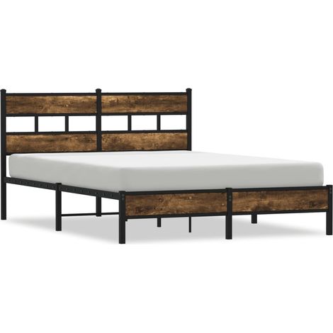 Maison Exclusive - Cadre de lit sans matelas avec tête de lit 140x190 cm (1/5)