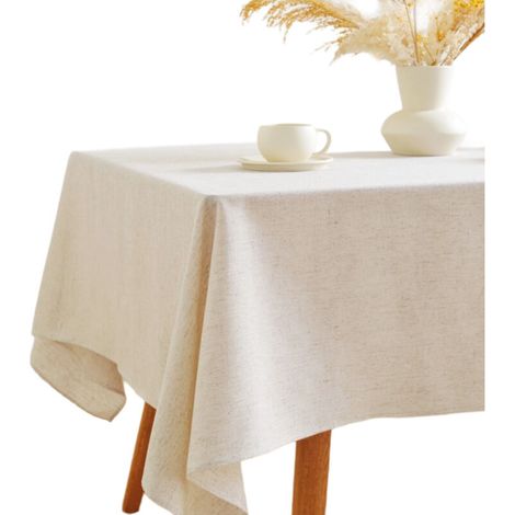 Nappe rectangulaire en Faux lin, nappe en tissu imperméable et essuyable, couvertures de Table de ferme décoratives lavables 52x70 (1/5)