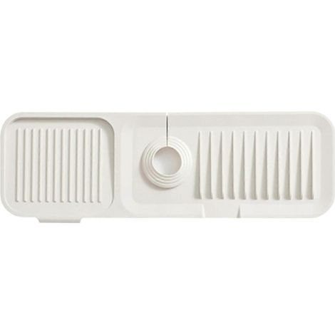 Silikon-Spritzschutz für schräge Wasserhähne, Tropfschale, Seifenhalter, Küchen- und Badezimmer-Organizer (1/5)