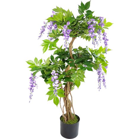 110cm Artificial Purple Wisteria Tree (1/3)