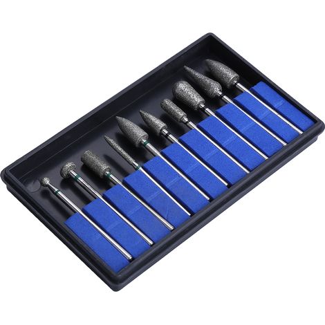 Zahnärztliche Bohrer aus natürlichem Schmirgel, Typ B, 2,35 mm, 10-teiliges Set für professionelles Präzisionsschleifen und Polieren (1/5)