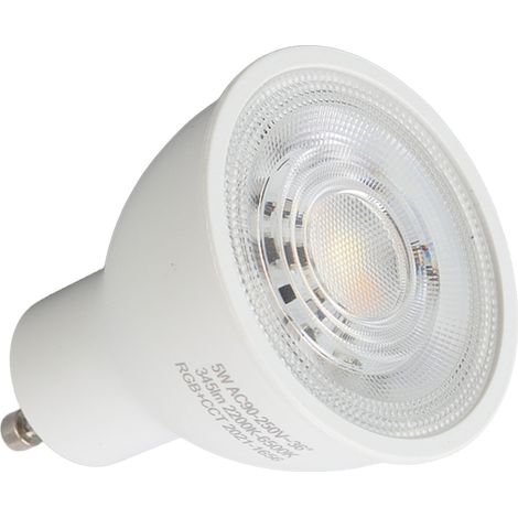 Ampoule LED intelligente GU10 5W RGBWW, compatible Tuya Zigbee, variateur, culot GU10, 90-250V, pour maison connectée, pack de 1 (1/5)
