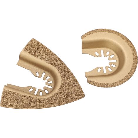 Set mit 10 halbkreisförmigen, dreieckigen Oszillationssägeblättern aus hochkohlenstoffhaltigem Stahl, Mehrzweckwerkzeug für Holz und Kunststoff (1/5)