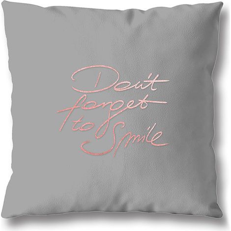 FUNDAS DE ALMOHADA METÁLICAS 40X40 CM SMILE